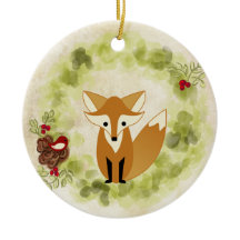 Personlig Cute Woodland Fox och utandning av Helgd