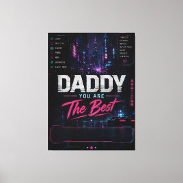 Personlig Cyberpunk Fars Dag Canvas