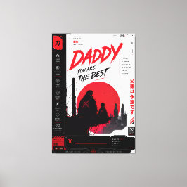 Personlig Cyberpunk Pappa Canvastryck