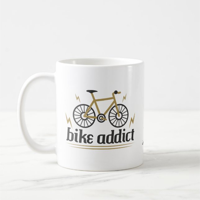 Personlig Cycling Bike Cylist Cycle Kaffemugg (Vänster)