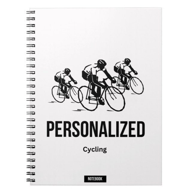 Personlig Cycling Notebook Anteckningsbok (Framsidan)
