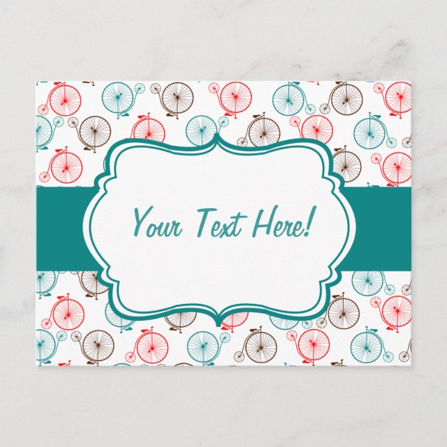 Personlig-cykelkort Vykort (Framsida)