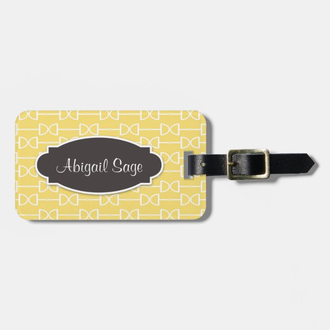 Personlig D Ring Snaffle Horse Bit Gult Bagagebricka (Horisontell Framsida)