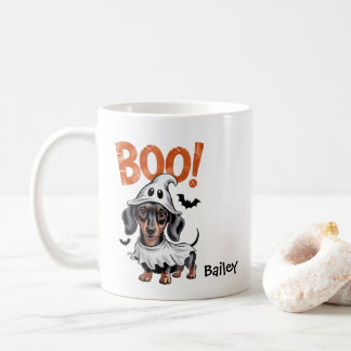 Personlig Dachshund Halloween Hund Kaffemugg