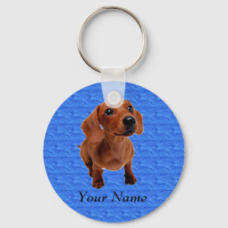 Personlig Dachshund Keychain Nyckelring