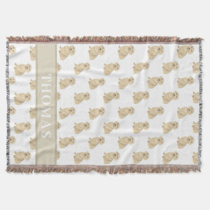 Personlig Dachshund (Långhårig, Creme Fawn) Filt