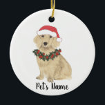 Personlig Dachshund (Long-Hearing, Cream) Julgransprydnad Keramik<br><div class="desc">Gör den trevliga listan i år med en personlig prydnad av ditt favoritlilla lilla tjuvaktiga kräm. För de sötaste gåvorna parar du den med ett matchande konsttryck eller ett annat objekt från min samling!</div>