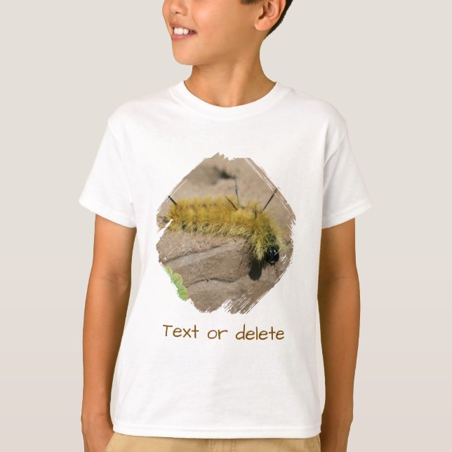 Personlig Daggmask Fjäril Larv Bug T Shirt (Framsida)