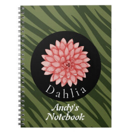 Personlig Dahlia-blommans natursamling Anteckningsbok
