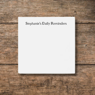 Personlig Daily Reminder - klickande Post-it Block