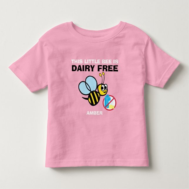 Personlig Dairy Free Humla Alert Shirt T Shirt (Framsida)