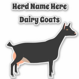 Personlig Dairy Goat Farm Klistermärken