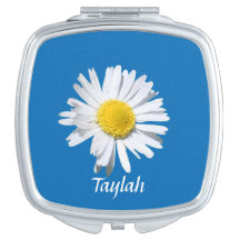 Personlig Daisy Compact in Dazzling Blue