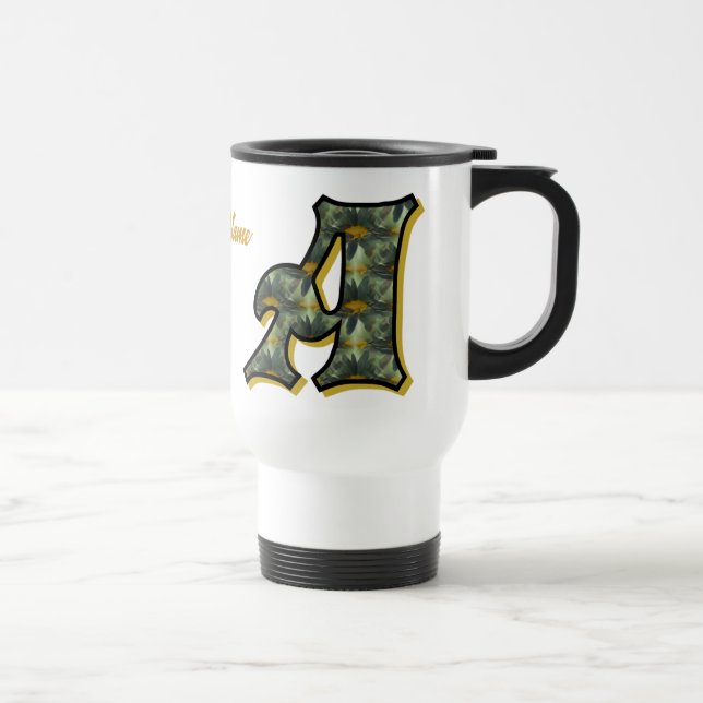 Personlig Daisy-monogram initial A Resemugg (Höger)