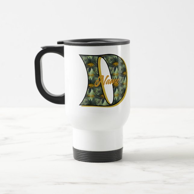 Personlig Daisy-monogram initial D Resemugg (Vänster)