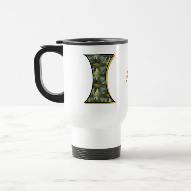 Personlig Daisy-monogram initial I Resemugg (Vänster)