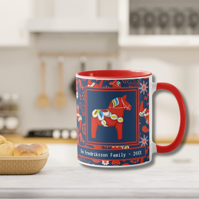 Personlig Dala Häst Julmugg Mugg (Skapare uppladdad)