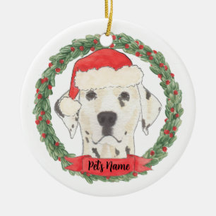 Personlig Dalmatien Julgransprydnad Keramik