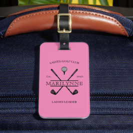 Personlig Dam Klubb Namn Golf Bag Märkre Bagagebricka