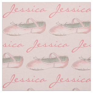 Personlig Dance Rosa Ballet Slipper Ballerina Tyg