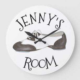 Personlig Dance Shoe Tap Dancer Tapper Gift Stor Klocka