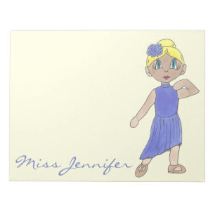 Personlig Dance Teacher Gift Lyrical Modern Anteckningsblock