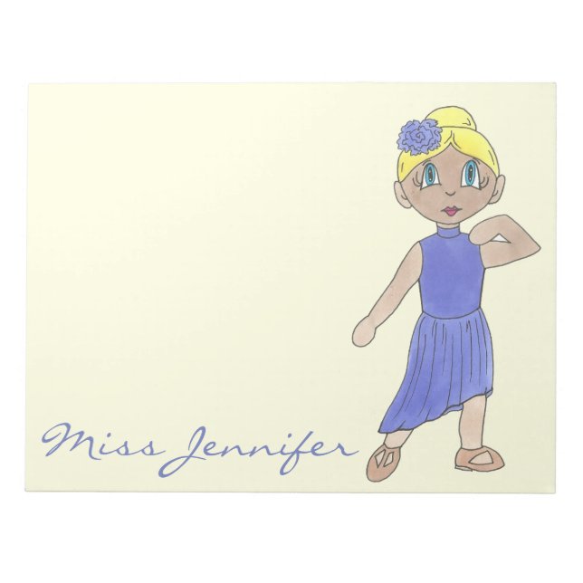 Personlig Dance Teacher Gift Lyrical Modern Anteckningsblock (Framsida)