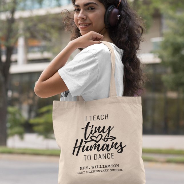 Personlig Dance Teacher Skripttypgrafi Tygkasse (Skapare uppladdad)