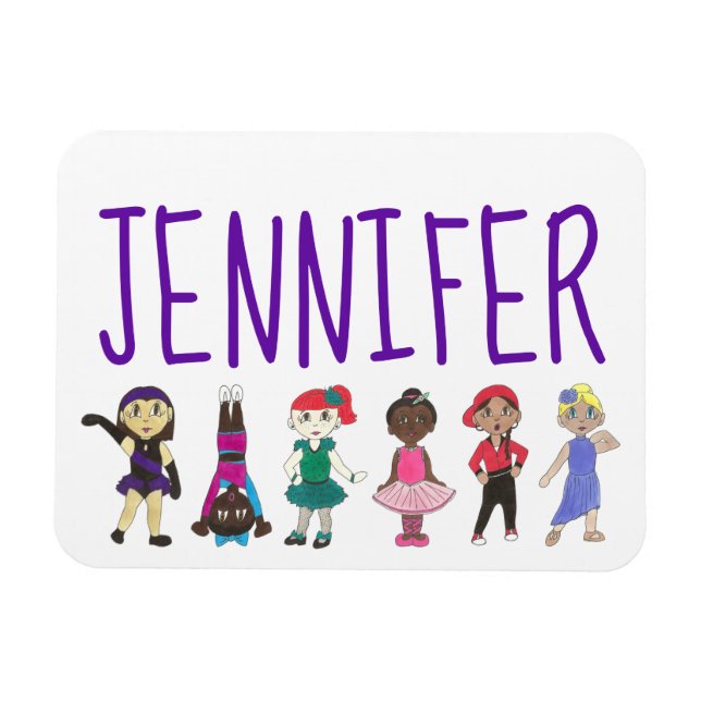 Personlig Dance Teacher Tap Ballet Skäl Gift Magnet (Horisontell)