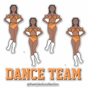 Personlig Dance Team Poppy Stones Klistermärken