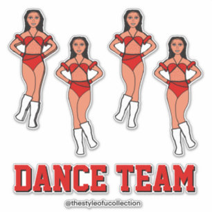 Personlig Dance Team Ro Stones #2 Klistermärken