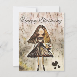 Personlig dancer Birthday Card ballerina