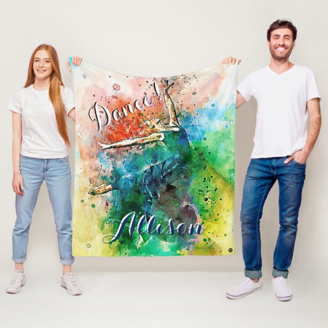 Personlig dancer fleecefilt (På plats)