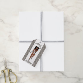 Personlig Dancer Gift Märkre Silver A Presentetikett