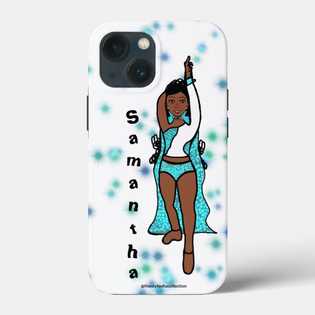 Personlig Dancer iPhone /iPad case Aqua Cape (Baksida)
