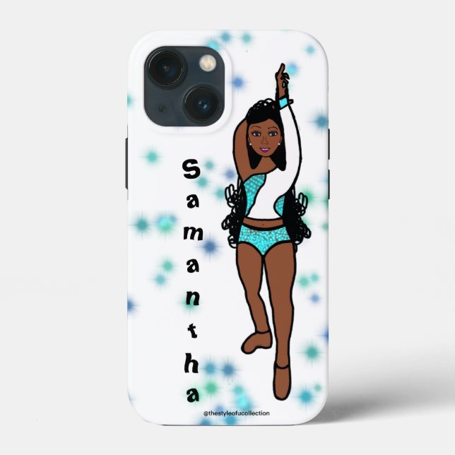Personlig Dancer iPhone /iPad case Aqua Spark (Baksida)