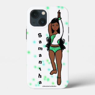 Personlig Dancer iPhone/iPad Case Grönt Spark
