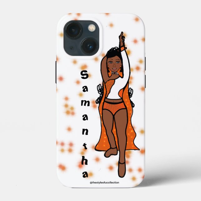 Personlig Dancer iPhone/iPad Case Orange Cape (Baksida)