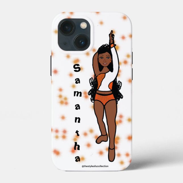 Personlig Dancer iPhone iPad Case Orange Spark (Baksida)