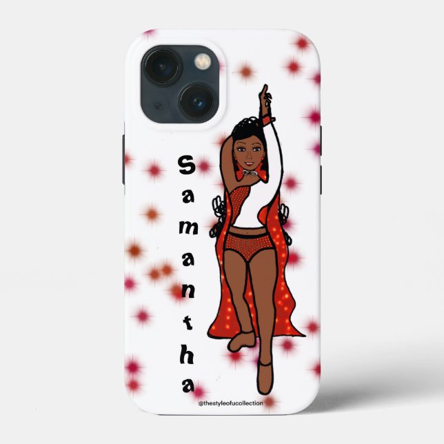 Personlig Dancer iPhone /iPad case Red Cape (Baksida)