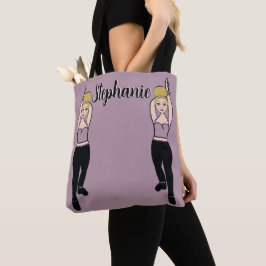 Personlig Dancer Tote (Lilac) Tygkasse