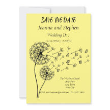 Personlig Dandelion Clock with Butterflies