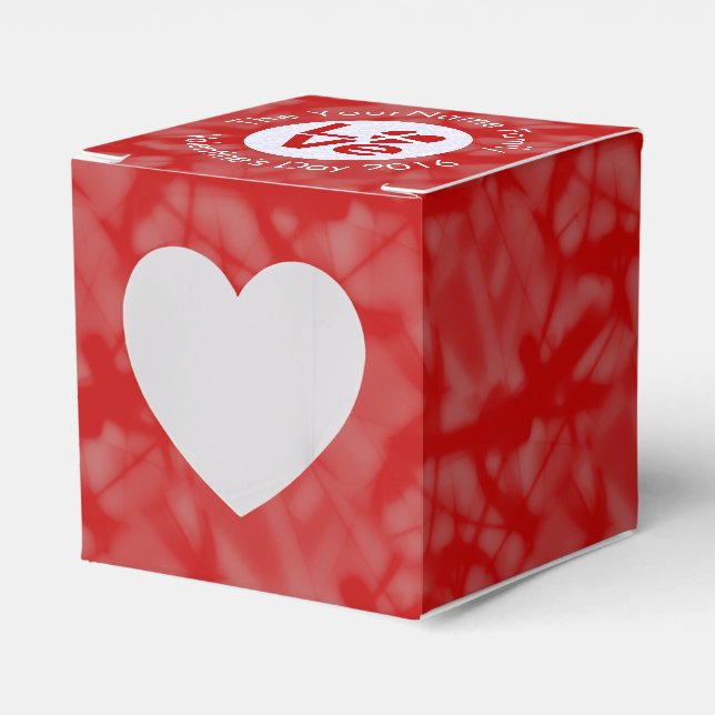 Personlig dansk röd LOVE Flagga  Presentaskar (Framsidan Sidan)