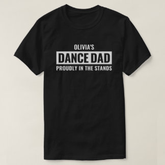 Personlig danspappagåva för män Anpassad dansare T Shirt