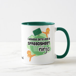 Personlig Data Manager SPREADSHEET NINJA Mugg