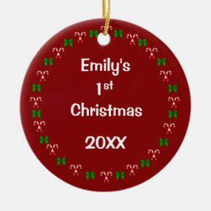Personlig Dated Keepsak jul Ornament