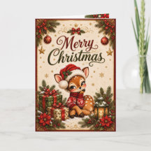 Personlig Dear Santa Deer julkort