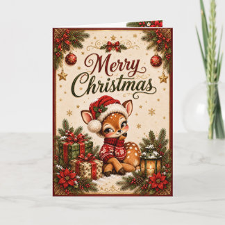 Personlig Dear Santa Deer julkort Kort
