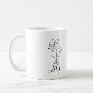 Personlig december Narciss Narciss Blomster Födels Kaffemugg