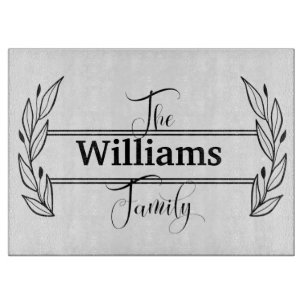 Personlig Decorative Family Namn Monogram